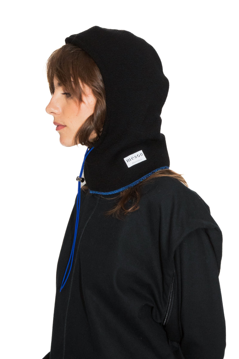 Cagoule en maille upcyclée made in Belgium