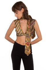 Top en cravates upcyclé - Made in Belgium