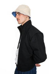 Bob en lin réversible upcyclé - Made in Belgium