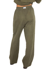 Pantalon en lin upcyclé femme - Made in Belgium