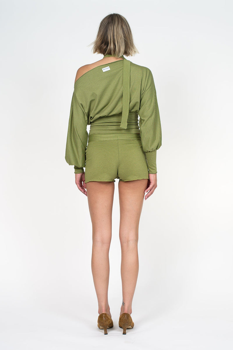 Le rayé vert