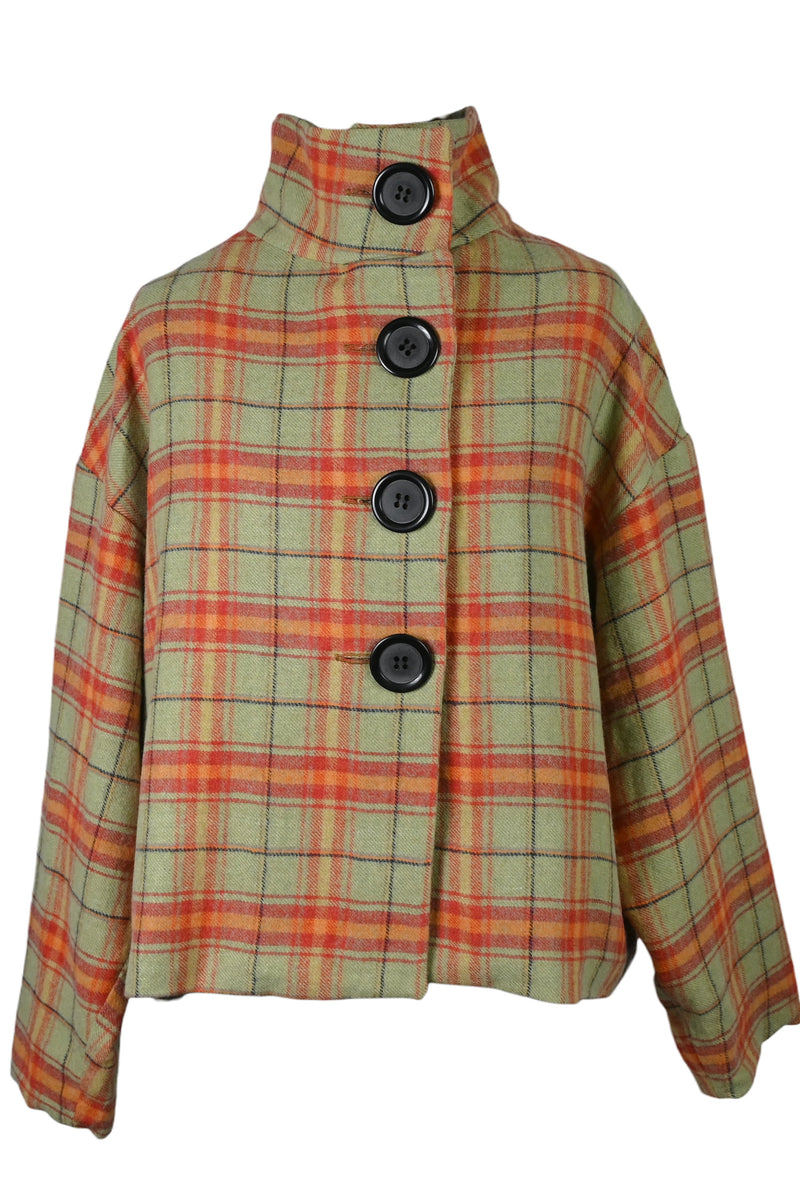 Manteau buttoned to the top - été