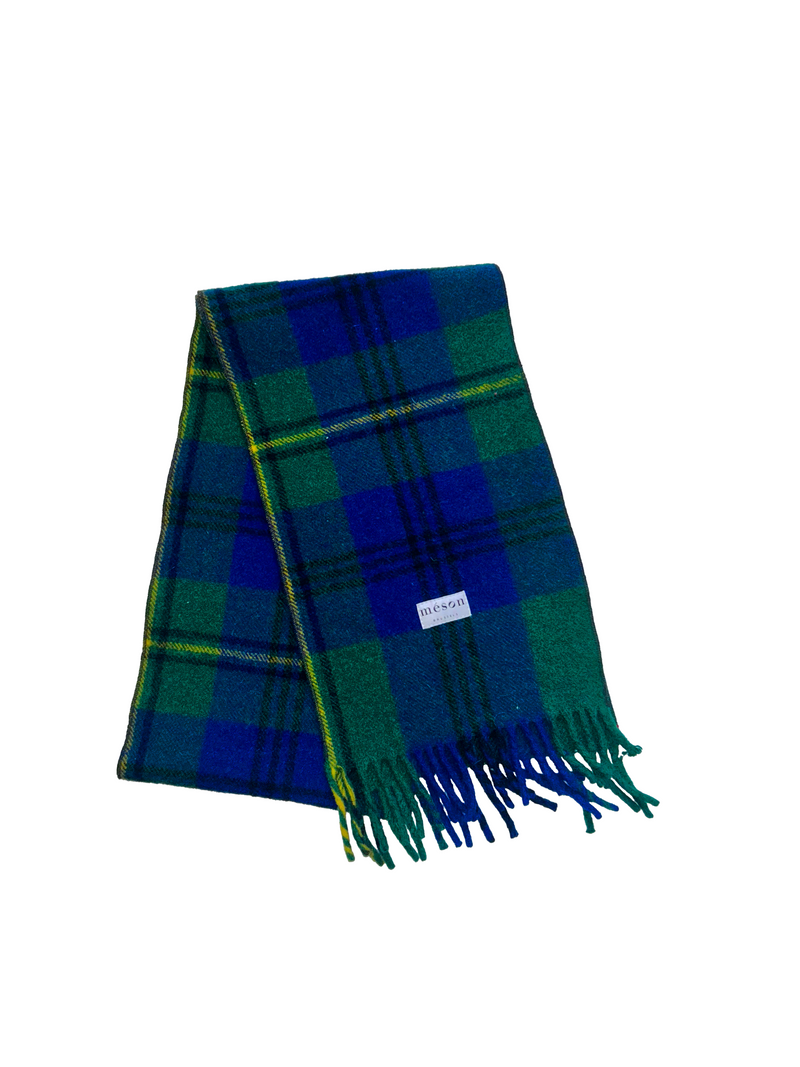 Écharpe en tartan upcyclée - Made in Belgium