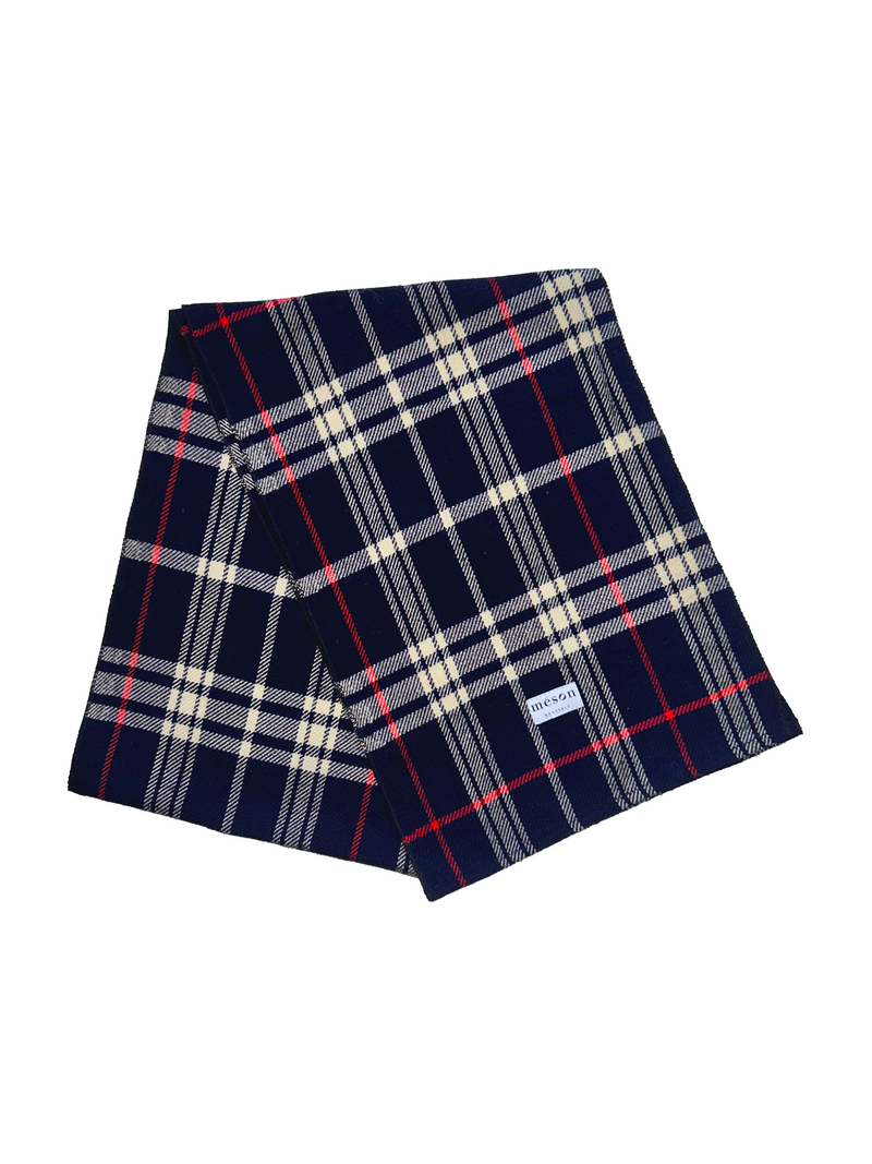 Écharpe en tartan upcyclée - Made in Belgium