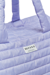 Sac voyage matelassé violet upcyclé - Made in Belgium