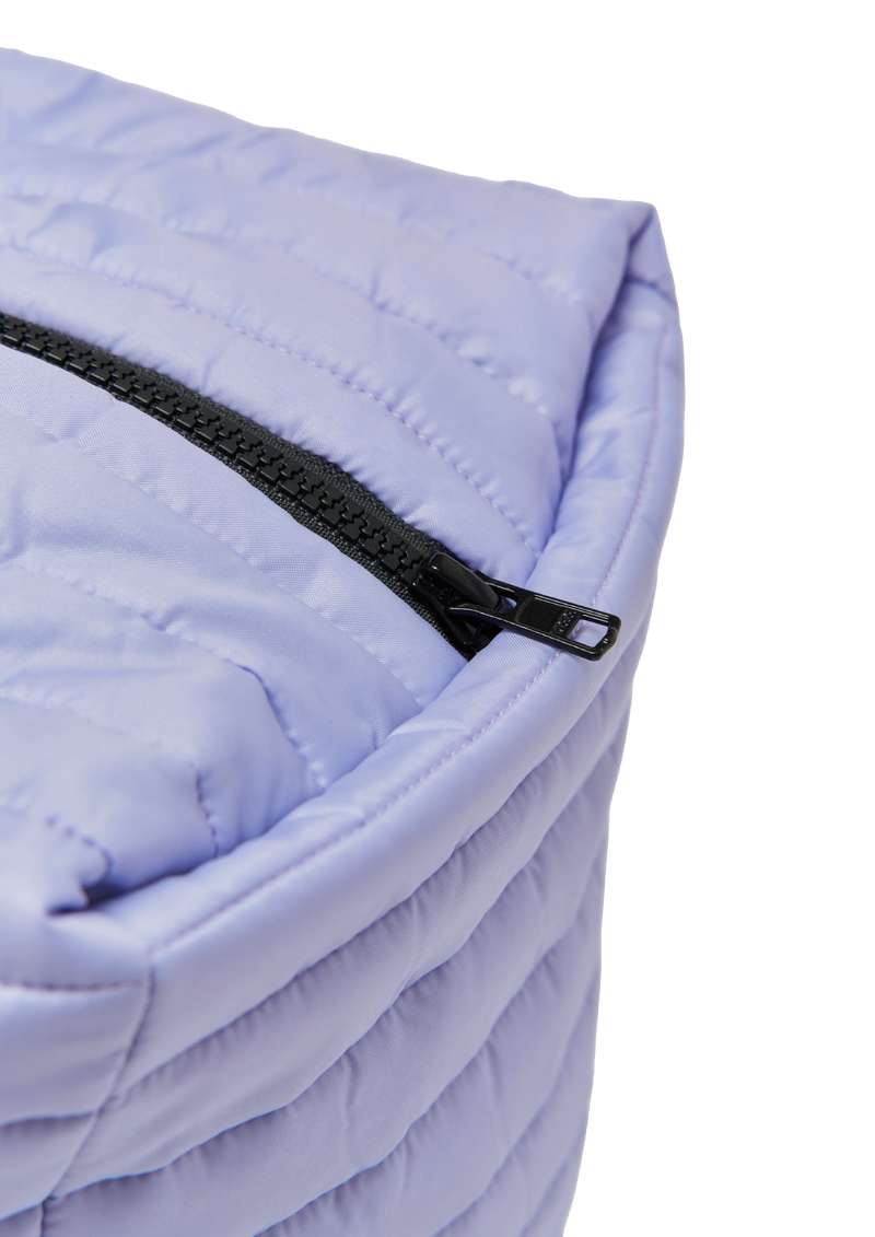 Sac voyage matelassé violet upcyclé - Made in Belgium