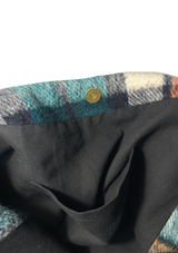 Grand sac à carreaux upcyclé - Made in Belgium