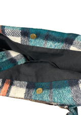 Grand sac à carreaux upcyclé - Made in Belgium