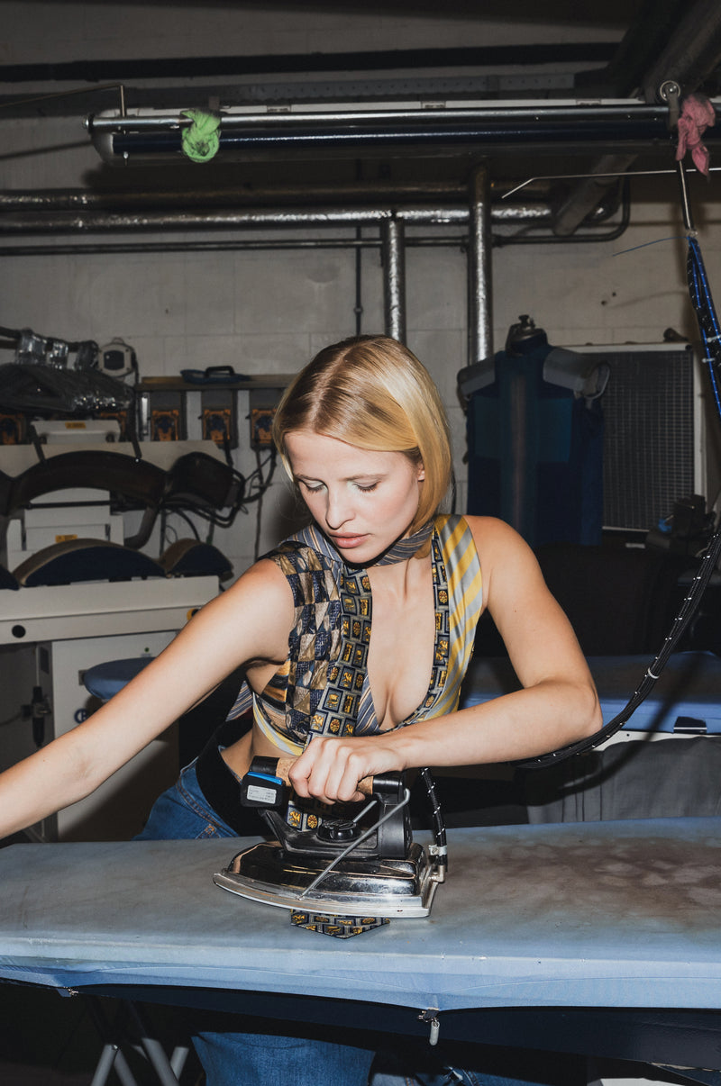 Top en cravates upcyclé - Made in Belgium