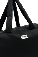 Grand sac imperméable upcyclé noir - Made in Belgium