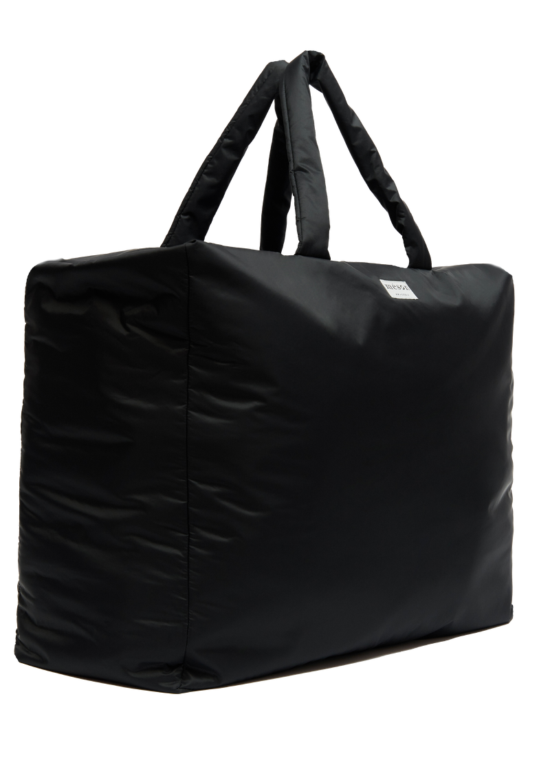 Grand sac imperméable upcyclé noir - Made in Belgium