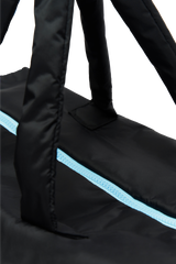 Grand sac imperméable upcyclé noir - Made in Belgium