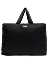 Grand sac imperméable upcyclé noir - Made in Belgium