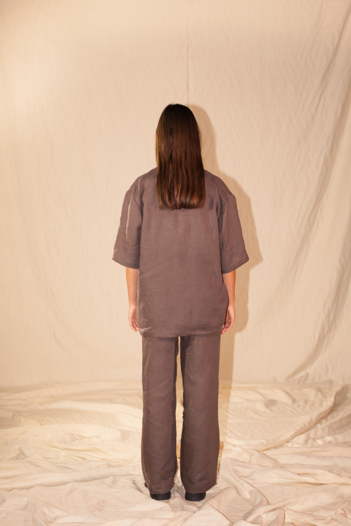 Pantalon en lin upcyclé femme - Made in Belgium