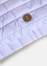Sac en bandoulière violet matelassé upcyclé - Bandoulière réglable - Made in Belgium