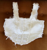 Corset réversible lin et coton upcyclés - Made in Belgium