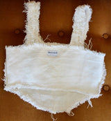 Corset réversible lin et coton upcyclés - Made in Belgium