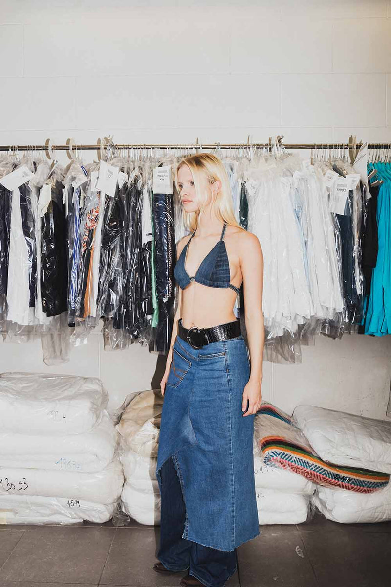 Le jeans en jupe