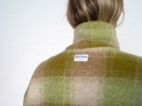 Manteau buttoned to the top - vert/beige