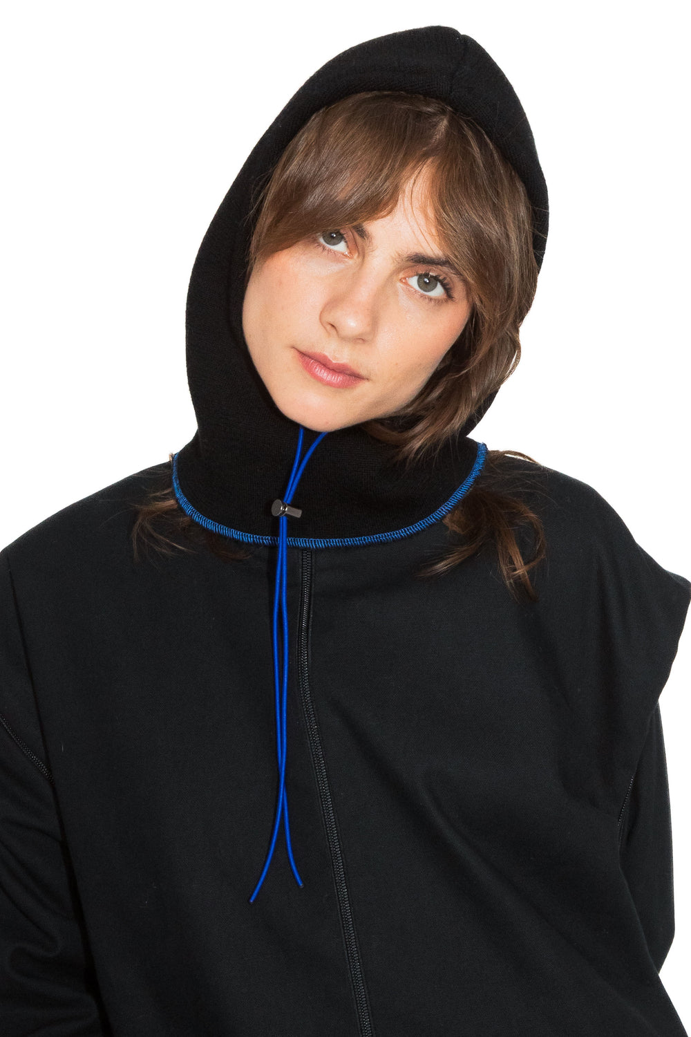 Cagoule en maille upcyclée made in Belgium