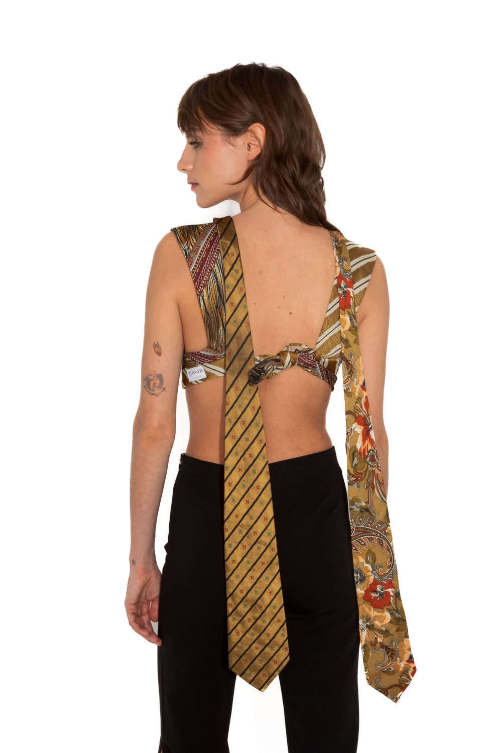 Top en cravates upcyclé - Made in Belgium