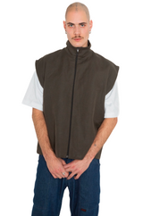 Veste unisexe en lin avec ou sans manches upcyclée - Made in Belgium 