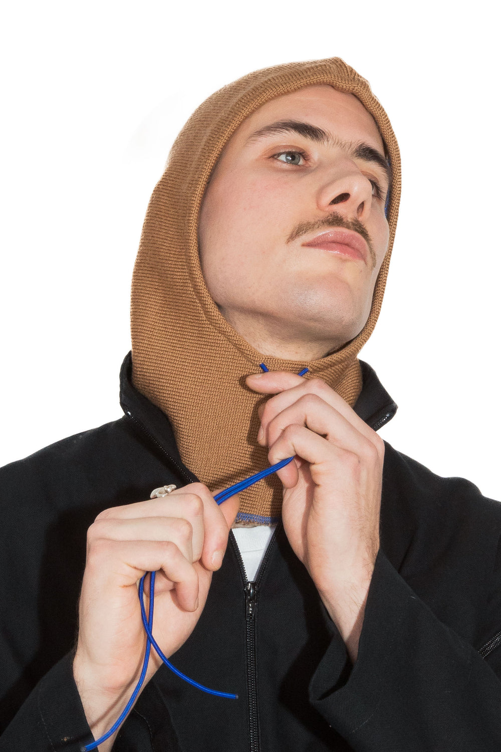 Cagoule en maille upcyclée made in Belgium