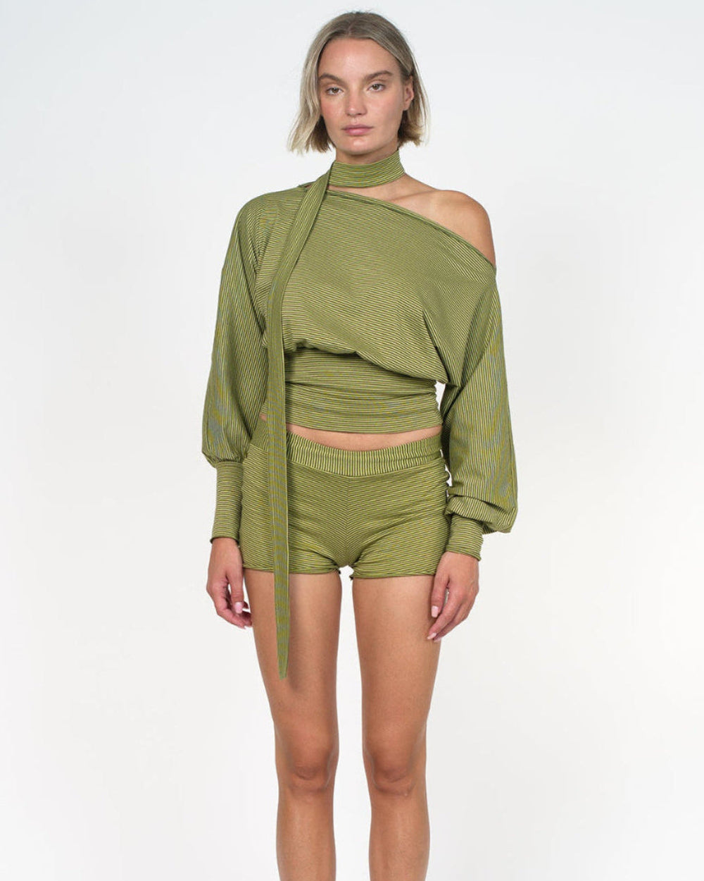 Le short rayé
