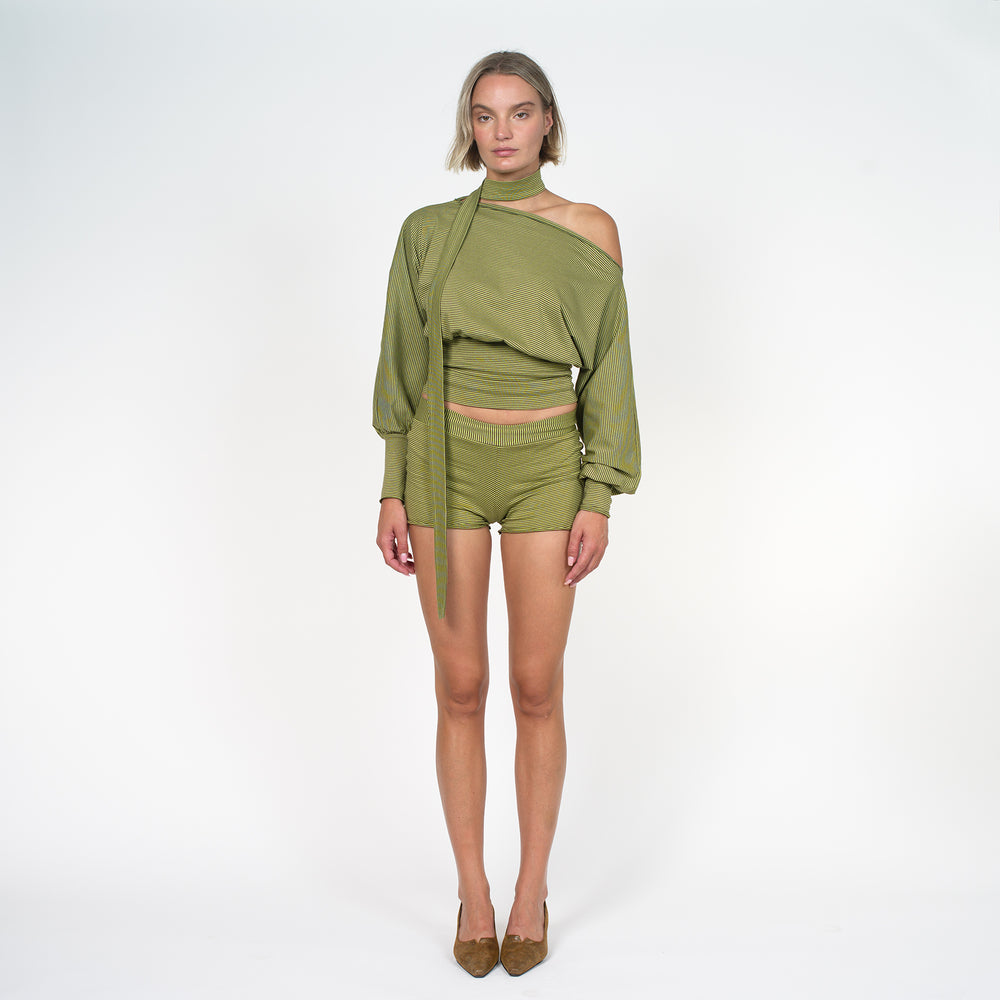 Le rayé vert
