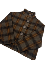 Manteau buttoned to the top - brun