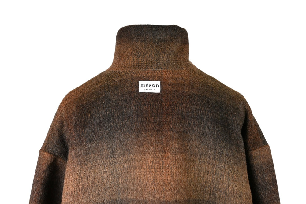 Manteau buttoned to the top - brun