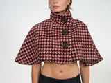 Cap buttoned to the top
