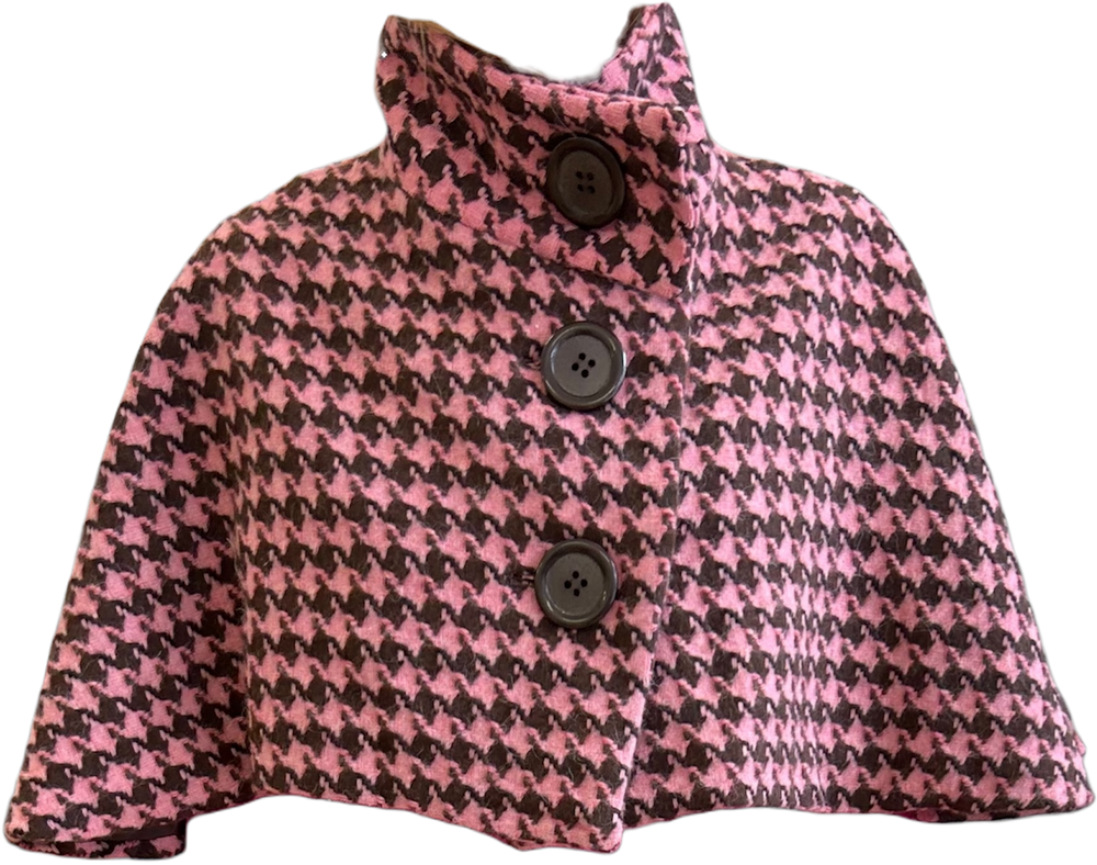Cap buttoned to the top