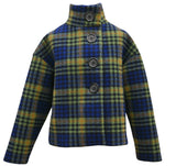 Manteau buttoned to the top - bleu