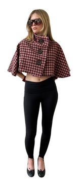 Cap buttoned to the top