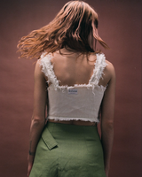 Corset réversible en lin et coton upcyclé - Made in Belgium