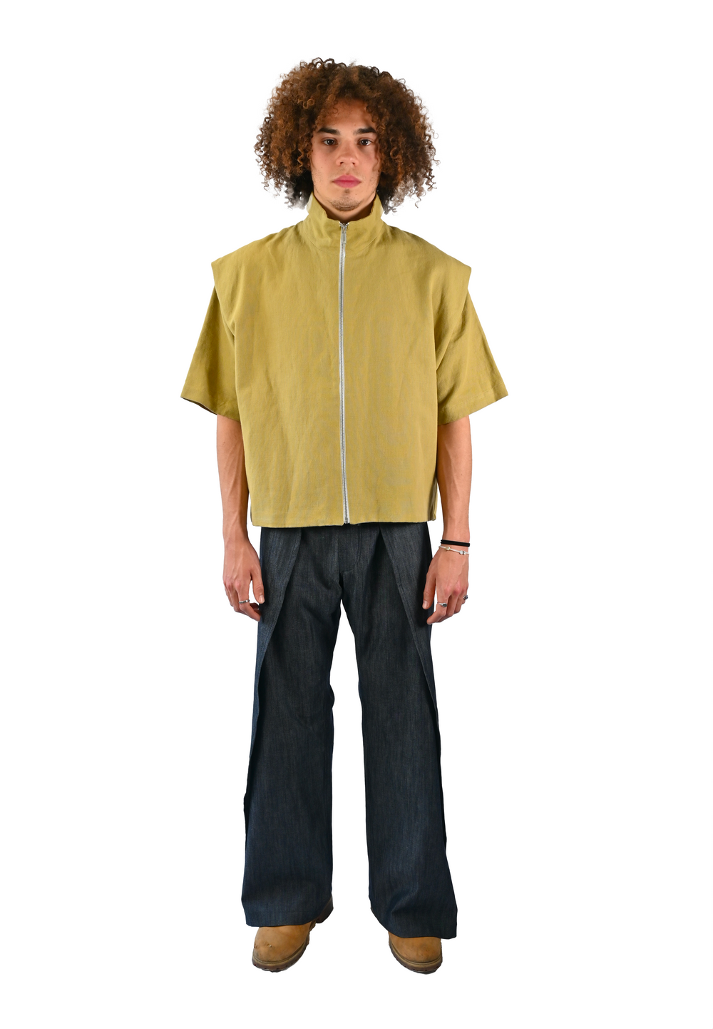 Pantalon en tissu upcyclé  - Made in Belgium