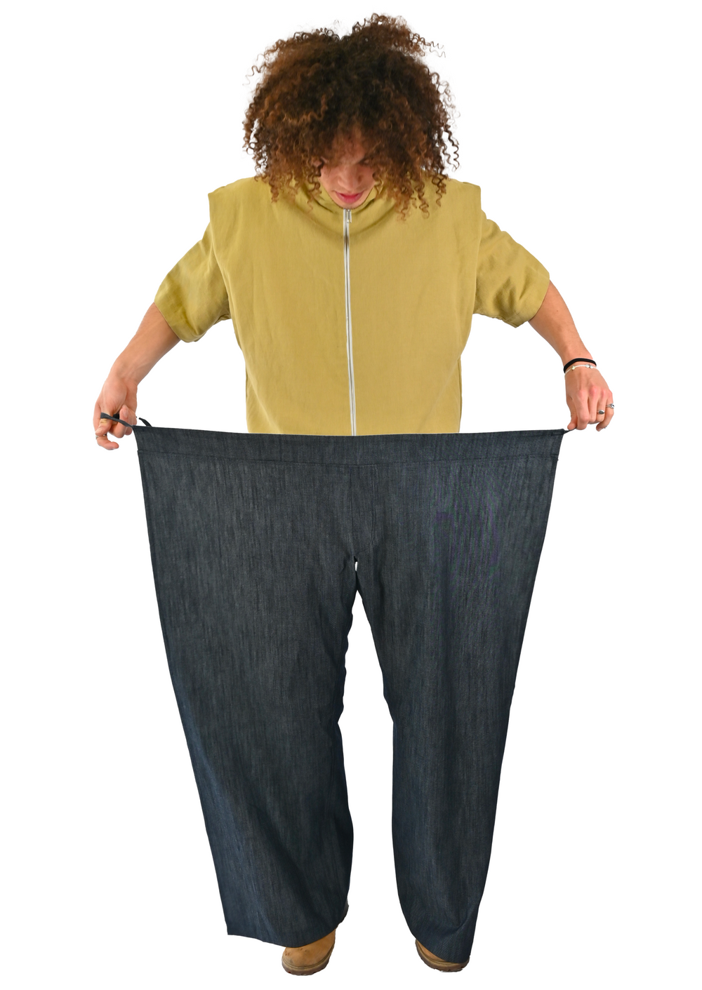 Pantalon en tissu upcyclé  - Made in Belgium