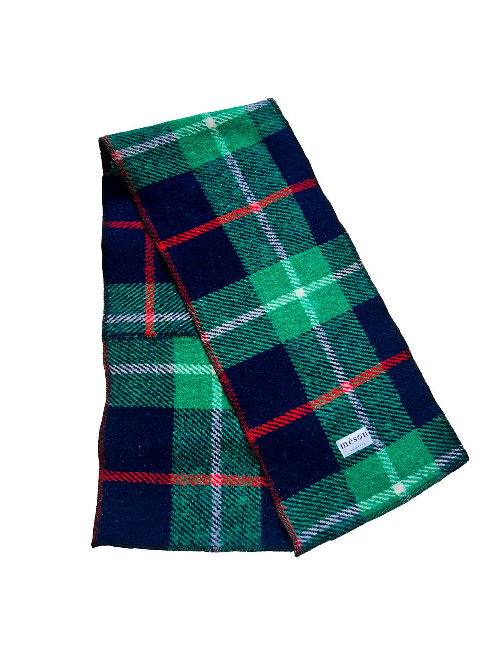 Écharpe en tartan upcyclée - Made in Belgium