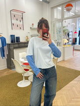 Le t-shirt deux-en-un - bleu ciel