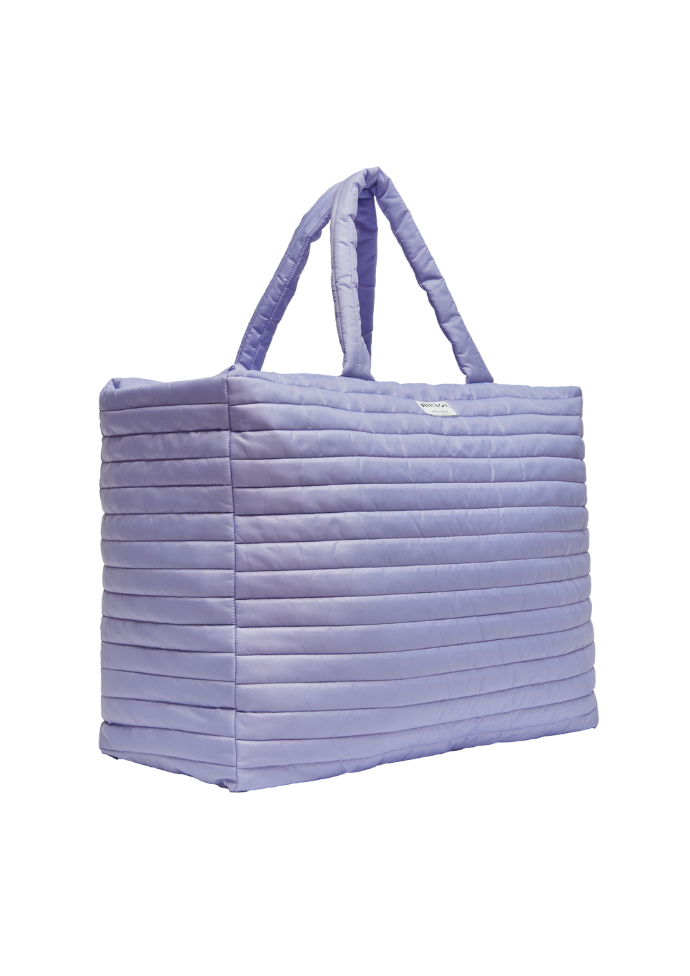 Sac voyage matelassé violet upcyclé - Made in Belgium