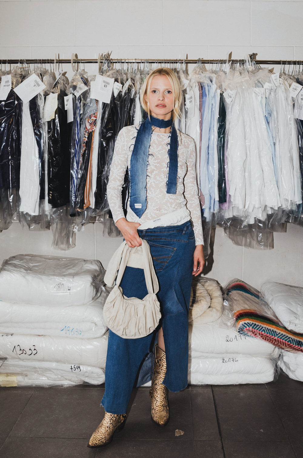 Sac chemise upcyclé - Made in Belgium