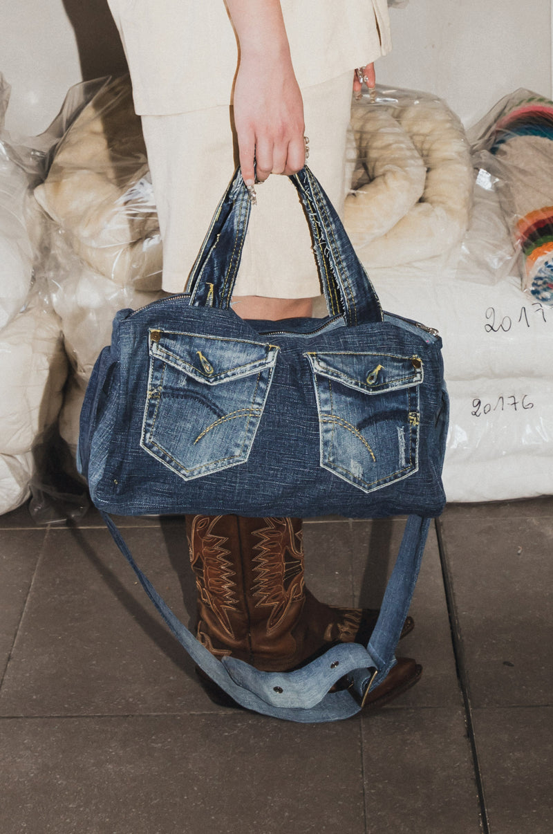 Sac à main en jeans upcyclé - Made in Belgium