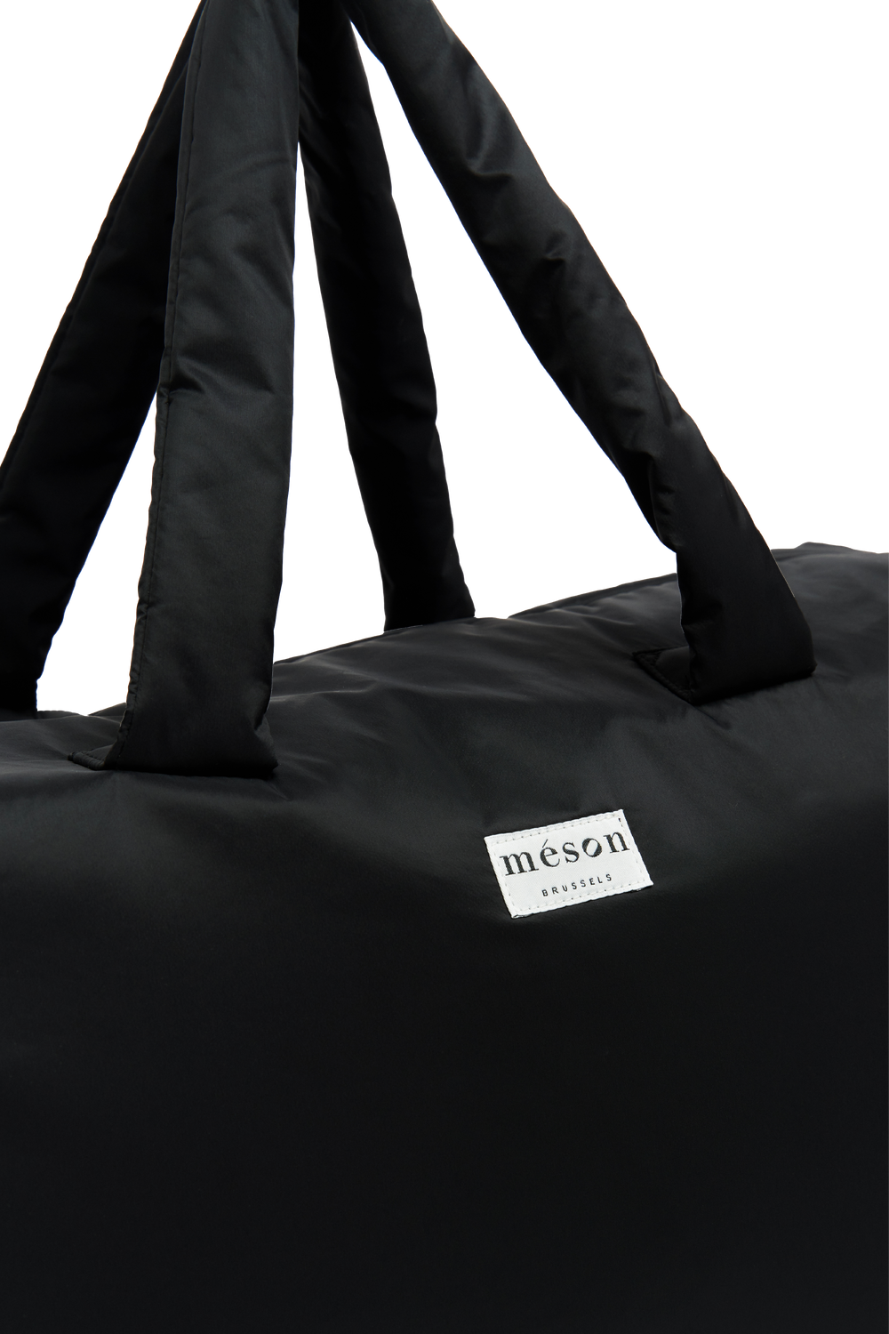 Grand sac imperméable upcyclé noir - Made in Belgium