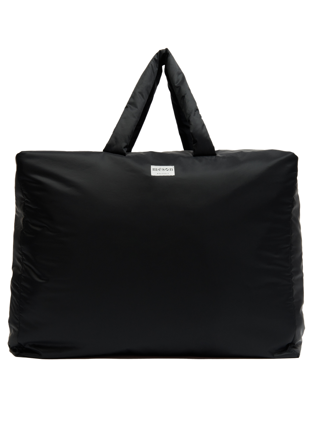 Grand sac imperméable upcyclé noir - Made in Belgium